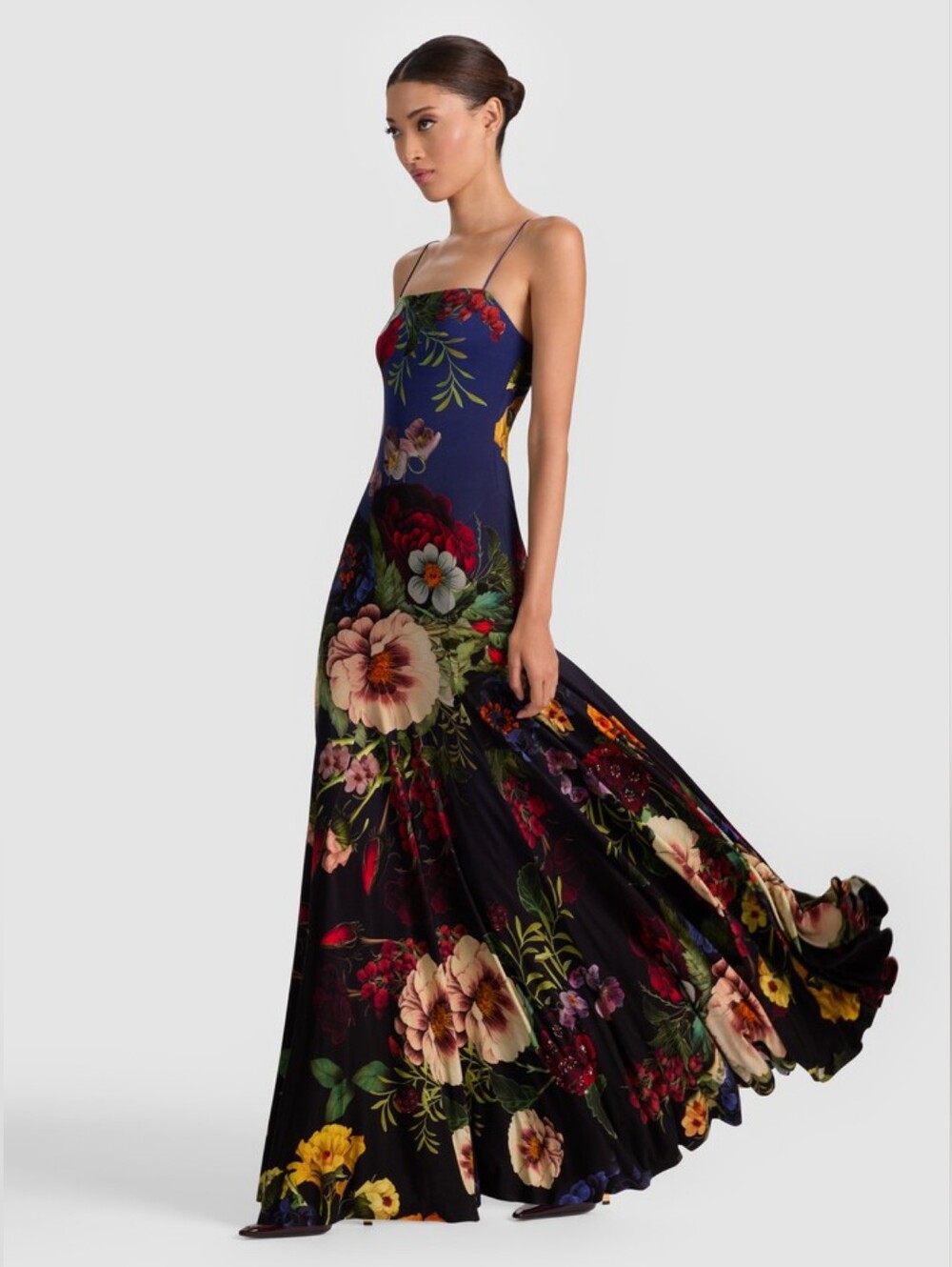 Alice + Olivia Augusta Maxi Dress in Magic Garden Gardient - Picture 3 of 16